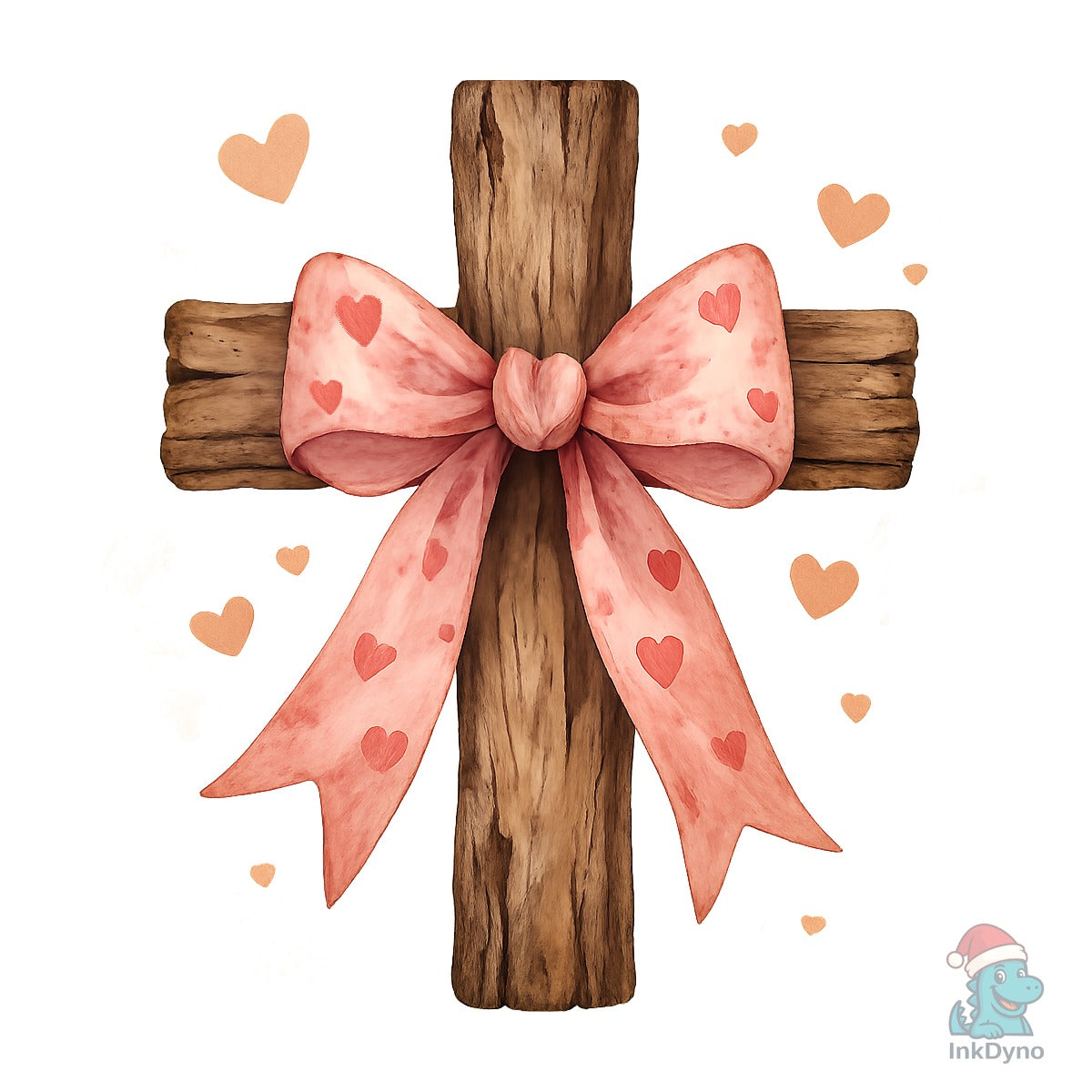 Valentine Christian Coquette Bow Cross