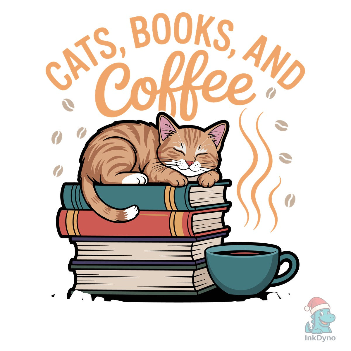 Cats Books and Coffee My Perfect Day