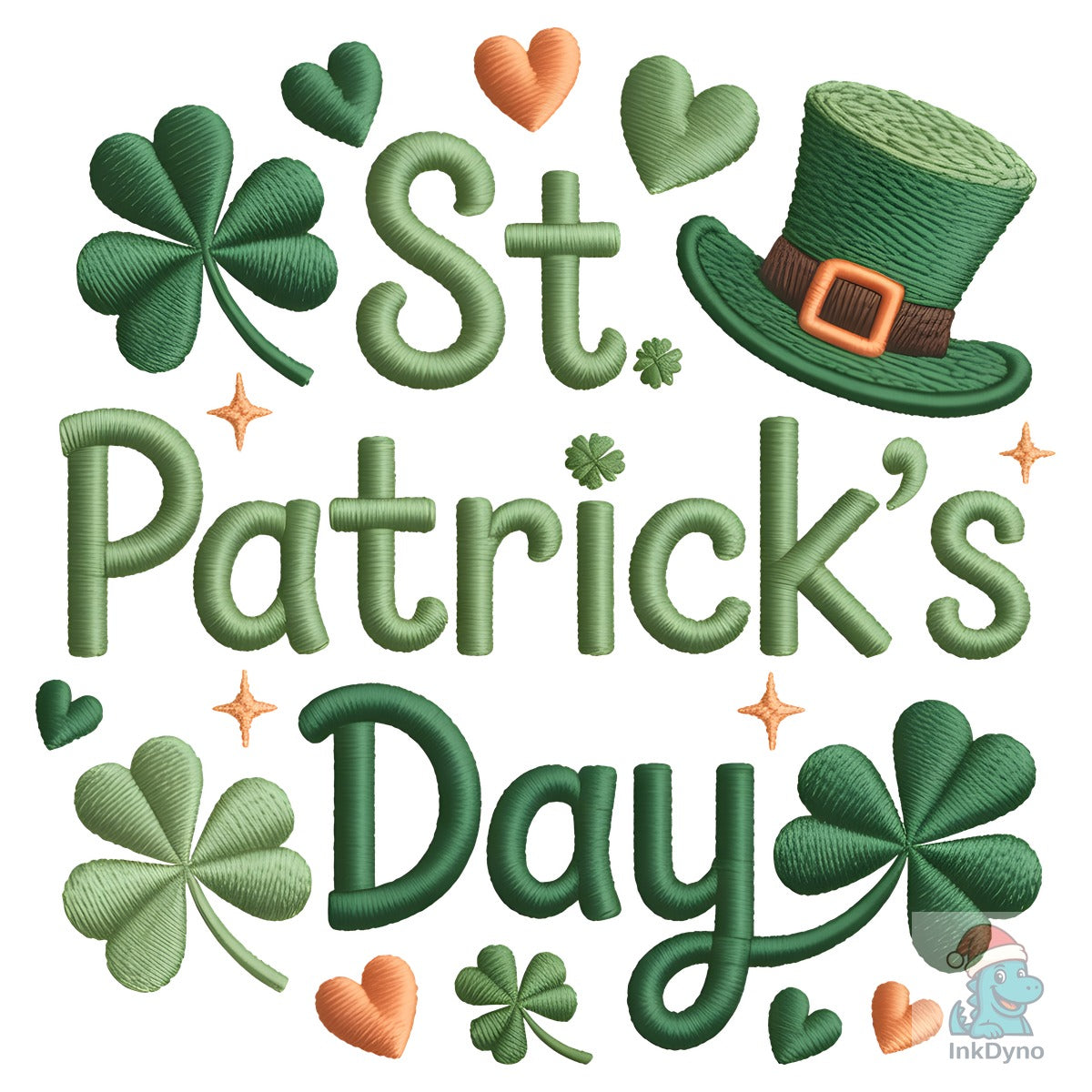 St Patrick's Day Embroidery Design