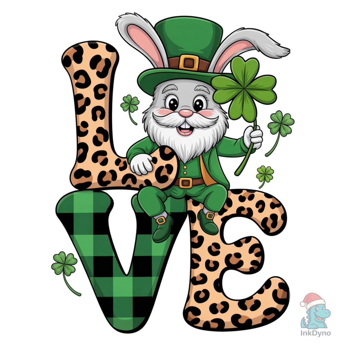 LOVE Leprechaun Bunny Patrick's Day
