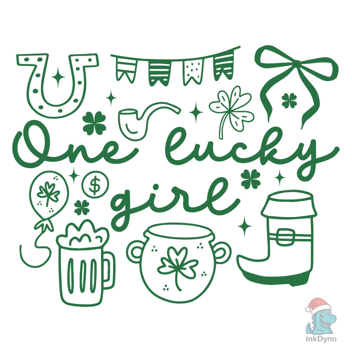 One Lucky Daughter Retro Groovy