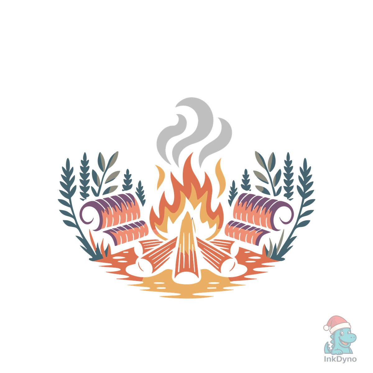 Camping After Dark T-shirt Design
