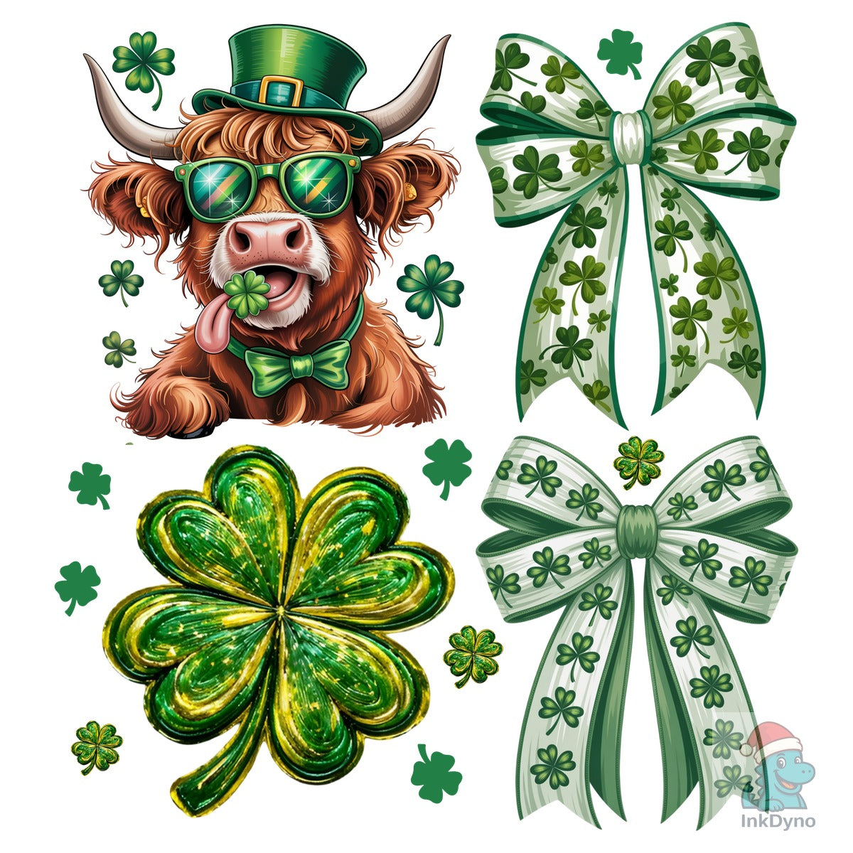Coquette St Patrick's Day Highland Cow
