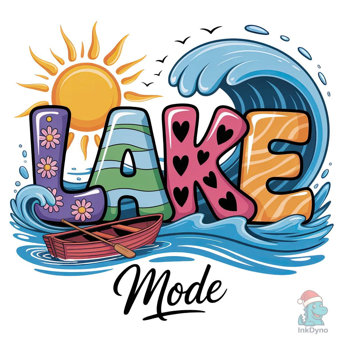Lake Mode Summer Fun Sublimation Design