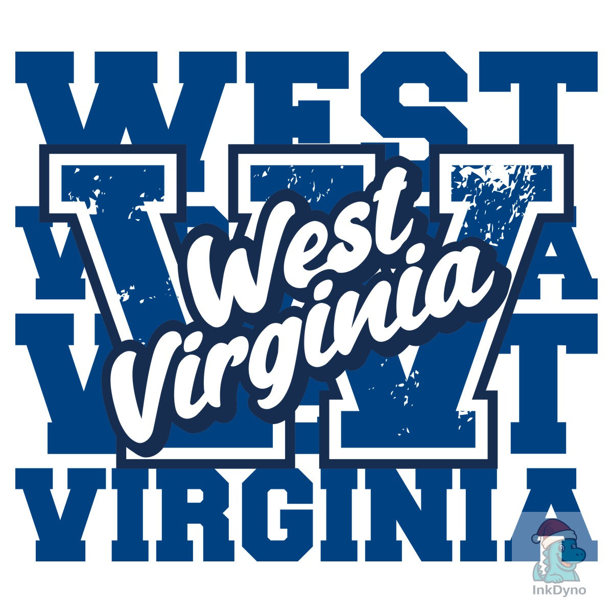 West Virginia State Front Back Shirt