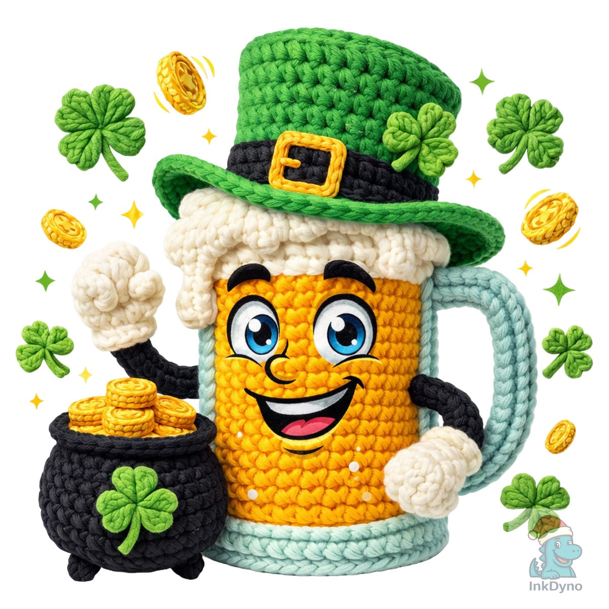 St. Patrick's Day Crochet Beer Mug