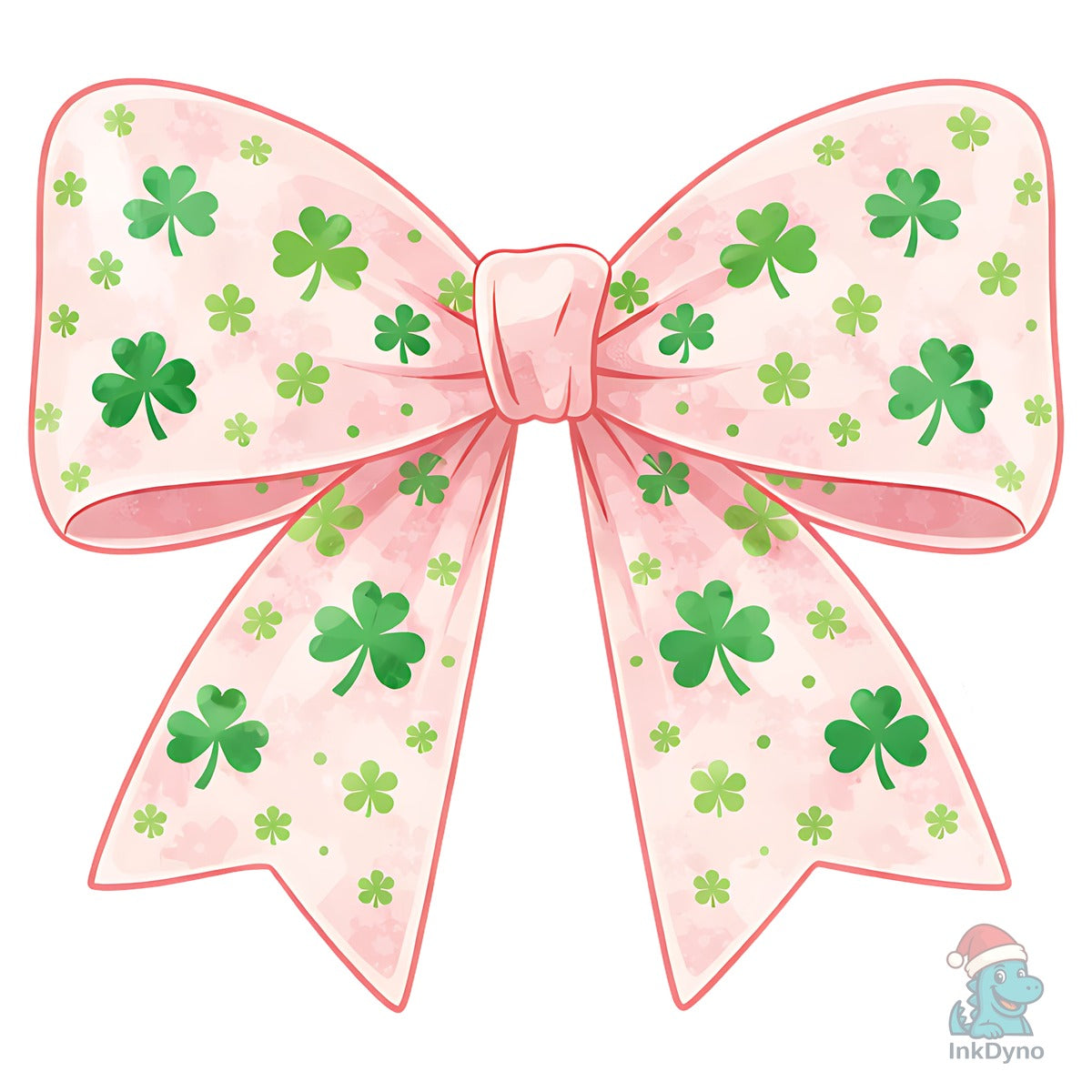 Cute Shamrock Ribbon Bow