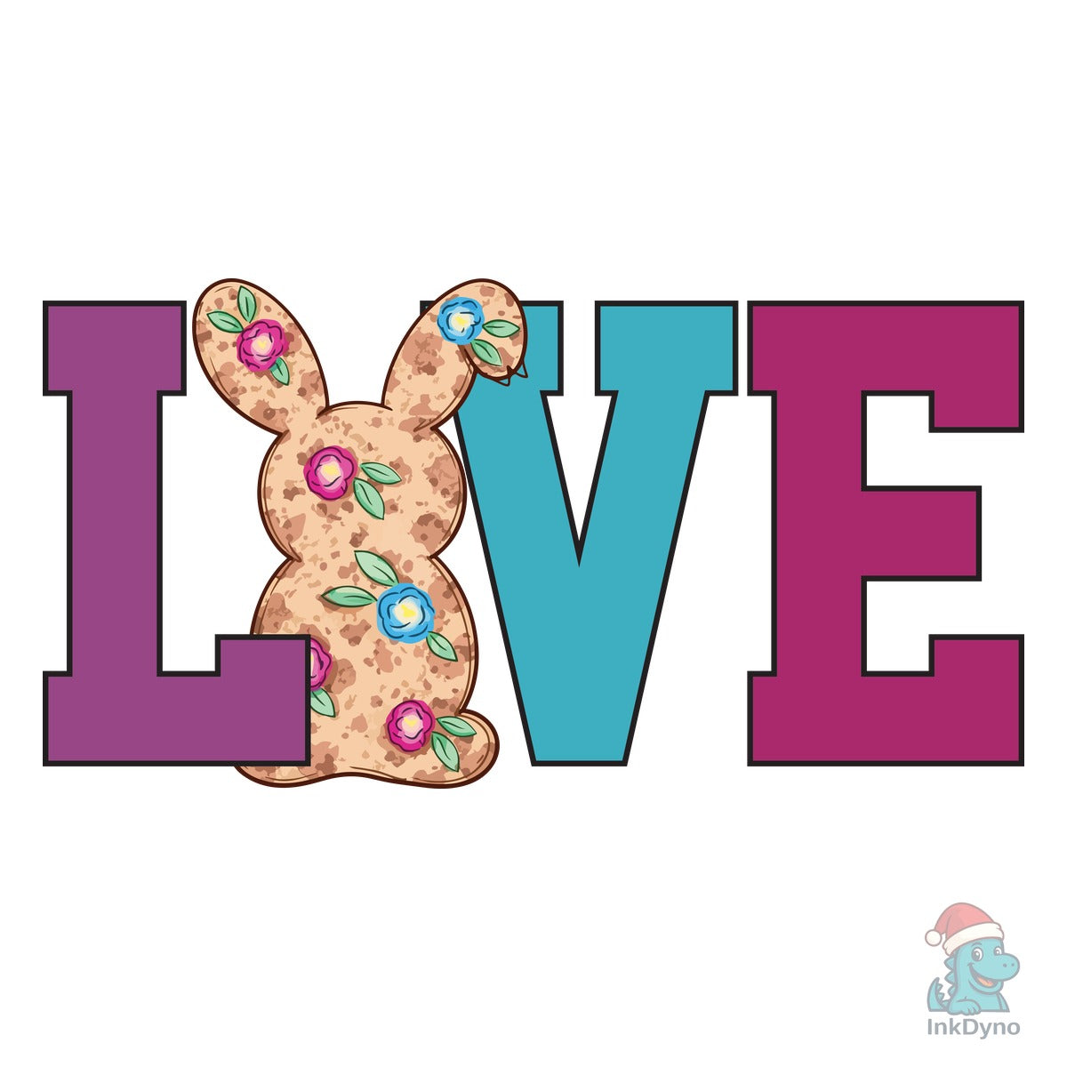 LOVE Easter Bunny Happy Easter Day