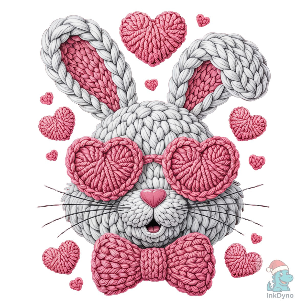 Crochet Bunny Valentine's Day Design