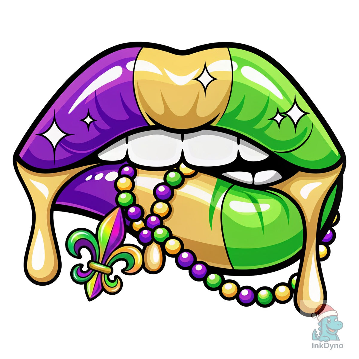 Mardi Gras Lips Mardi Gras