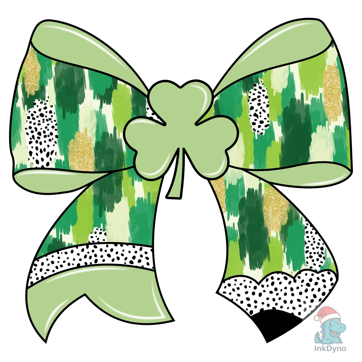 St. Patrick's Day Coquette Pencil Bow PN