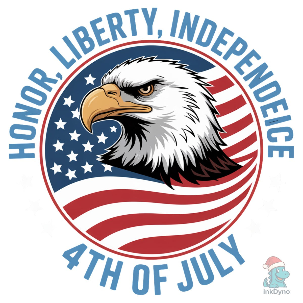 Honor Liberty Independence Eagle Badge