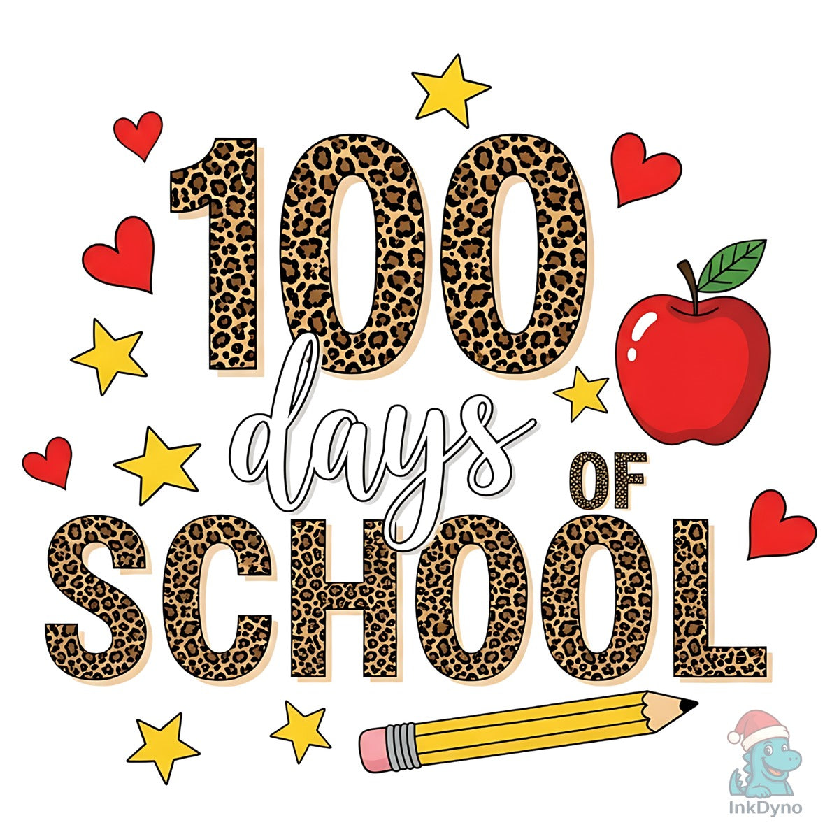 100 Days of School Leopard Style