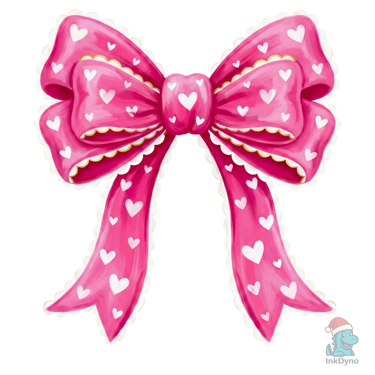 Pink Heart Bow Valentine Aesthetic