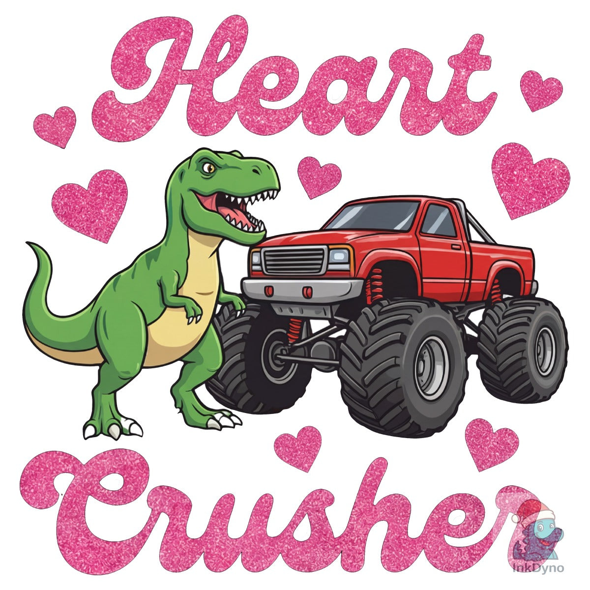 Dinosaur Monster Truck Valentine