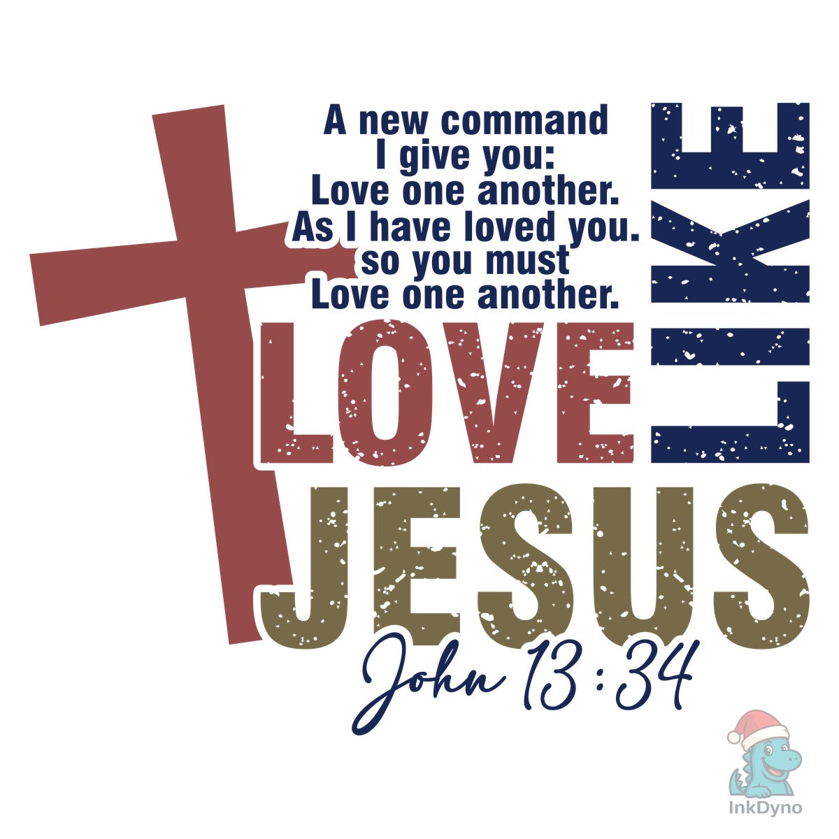 Retro Love Like Jesus Valentine