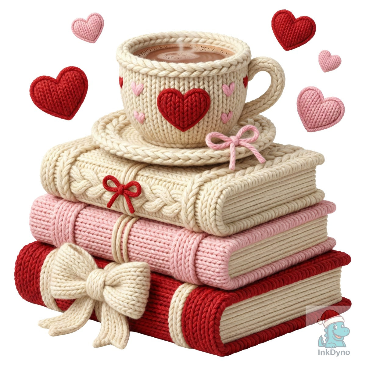 Yarn Books and Coffee Valentine Cup
