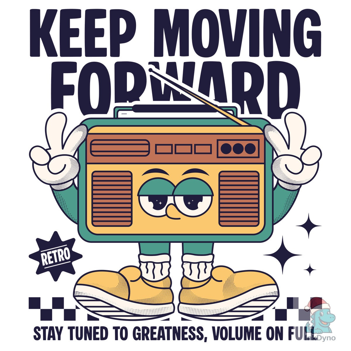 Retro Cartoon Radio Character Design