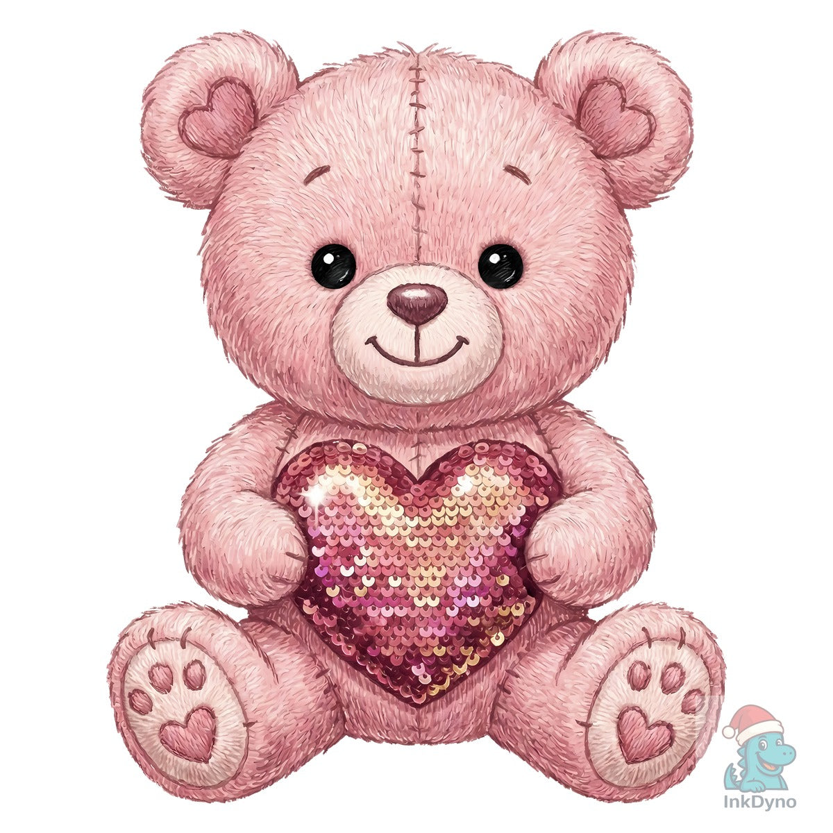 Valentine Love Bear Illustration