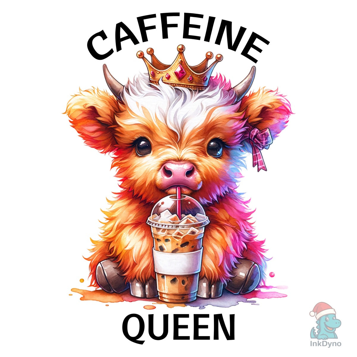 Highland Cow Coffee Queen