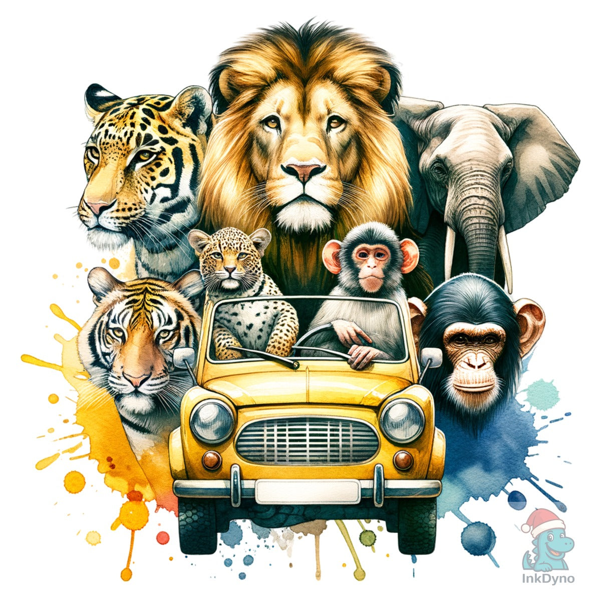 Safari Animals Lion Tiger Elephant