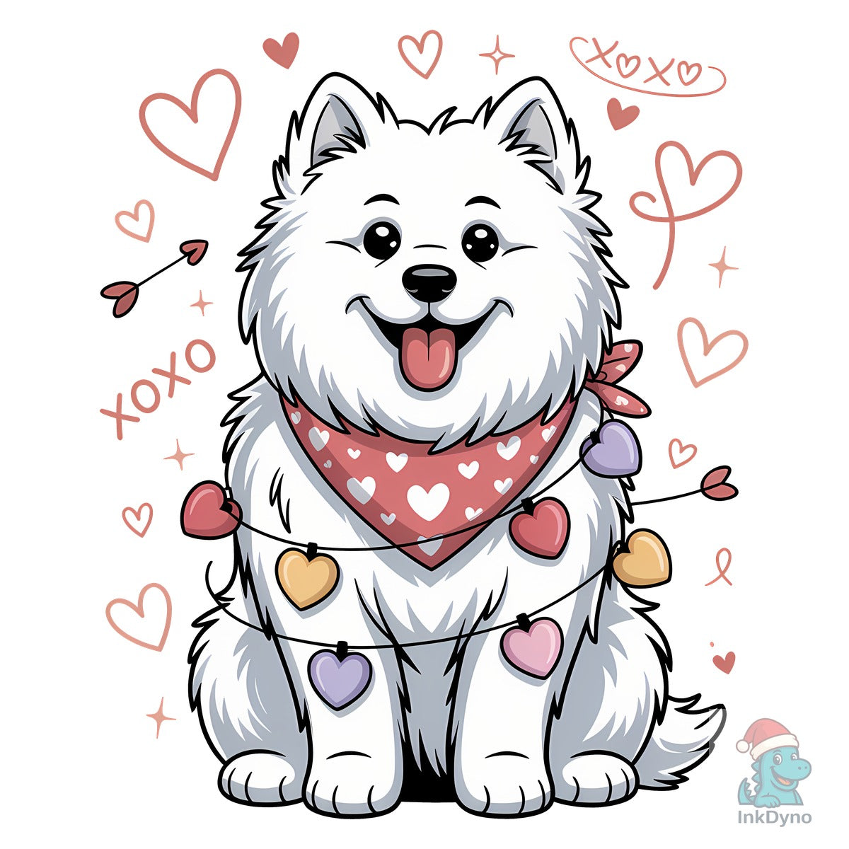 Valentine Samoyed Sublimation