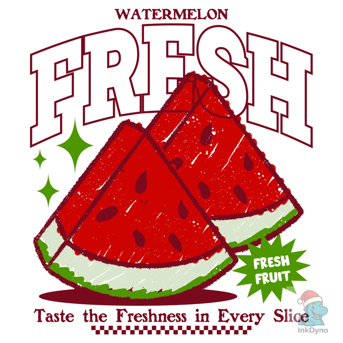 Watermelon Illustration Print Design