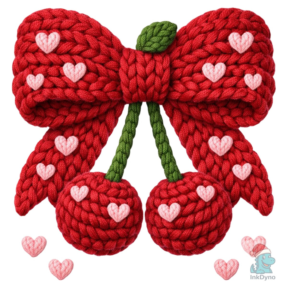Crochet Valentine Day Cherry