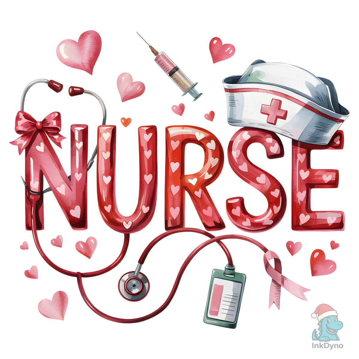 Cute Nurse Valentine Nurse T-shirt