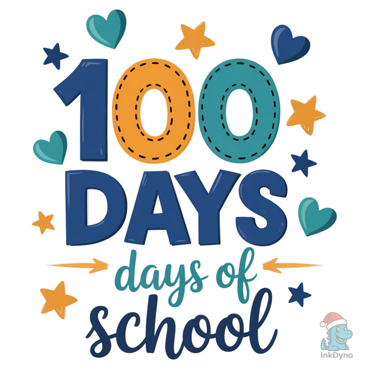 Retro 100 Days of School Design