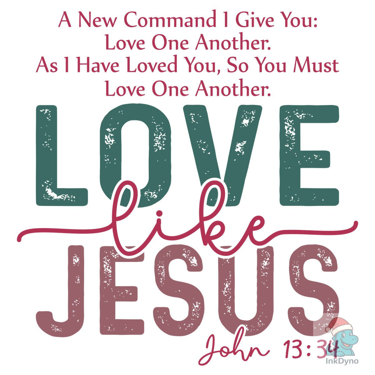 Love Like Jesus Boho Valentine