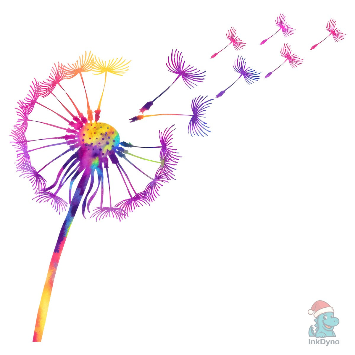 Colorful Dandelion Flower