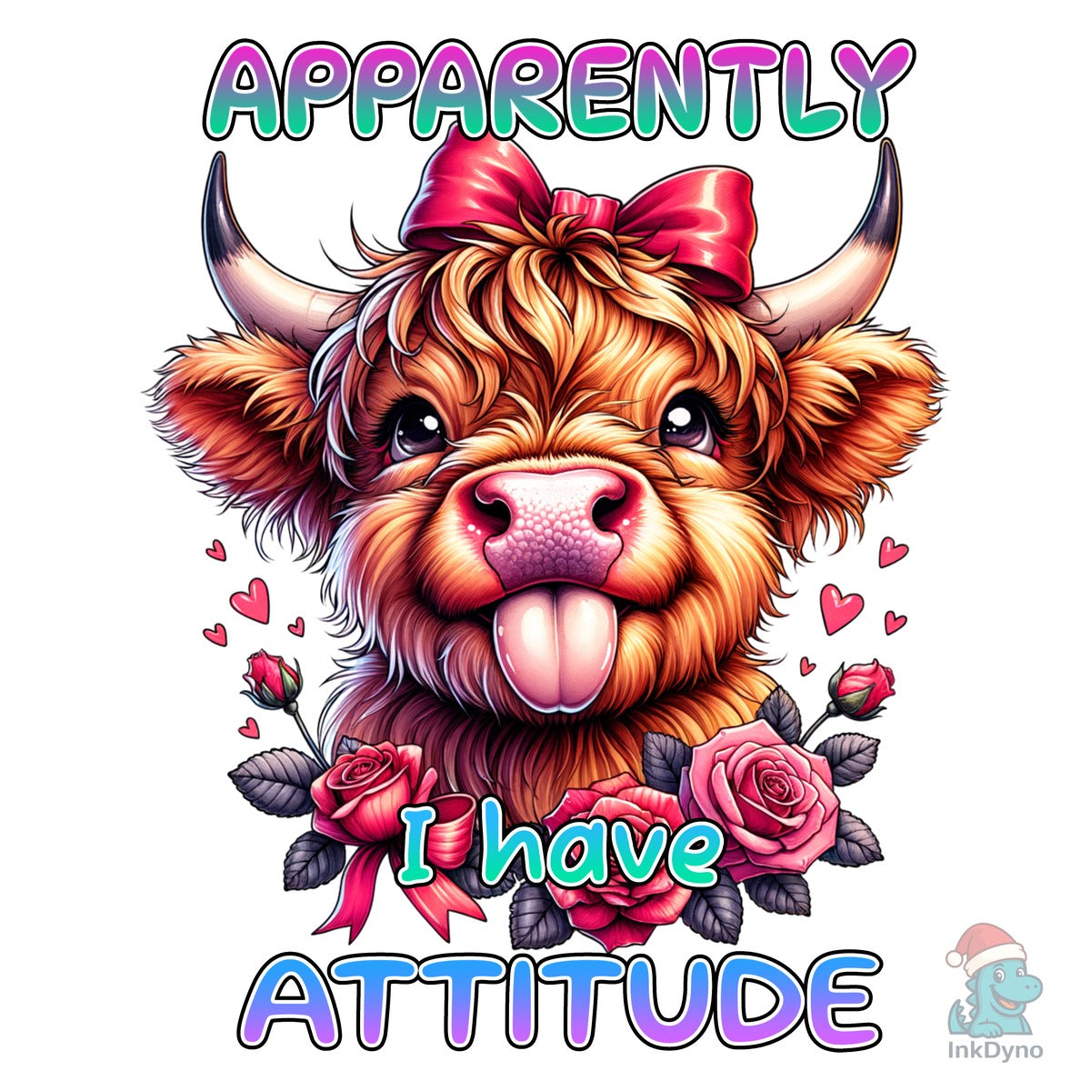 Funny Highland Cow I Have Attitude