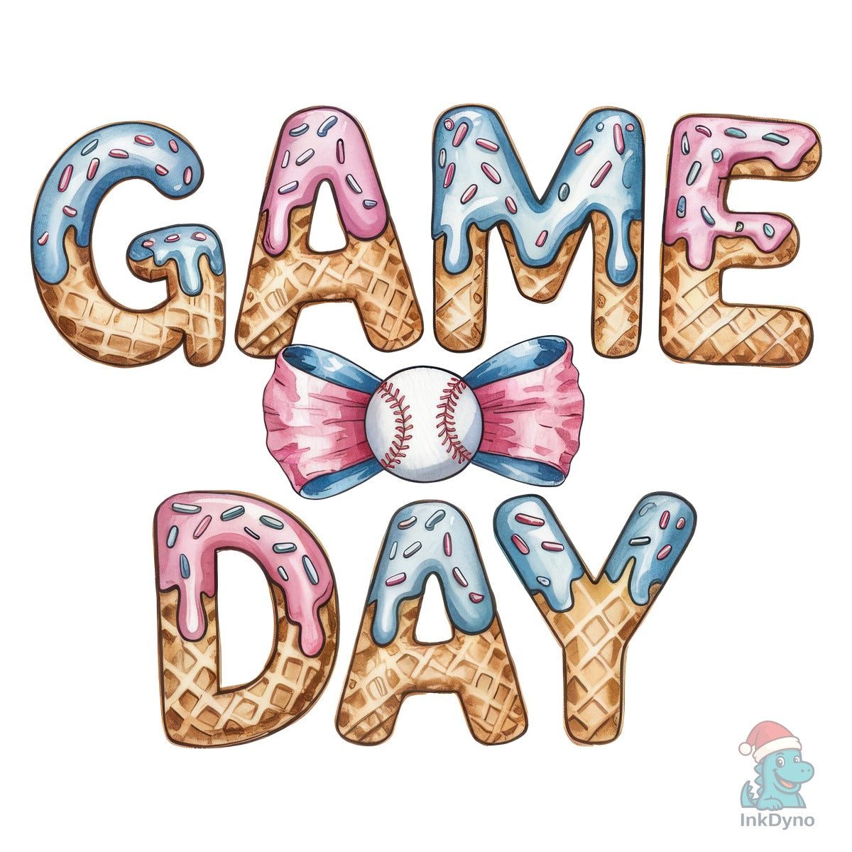 Coquette Baseball Game Day Ice-Cream