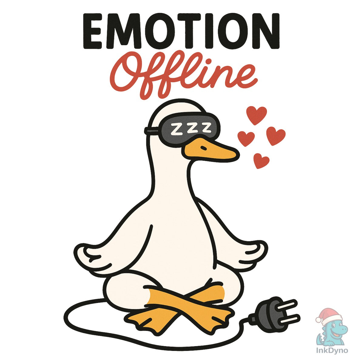 Funny Meditating Duck Valentine