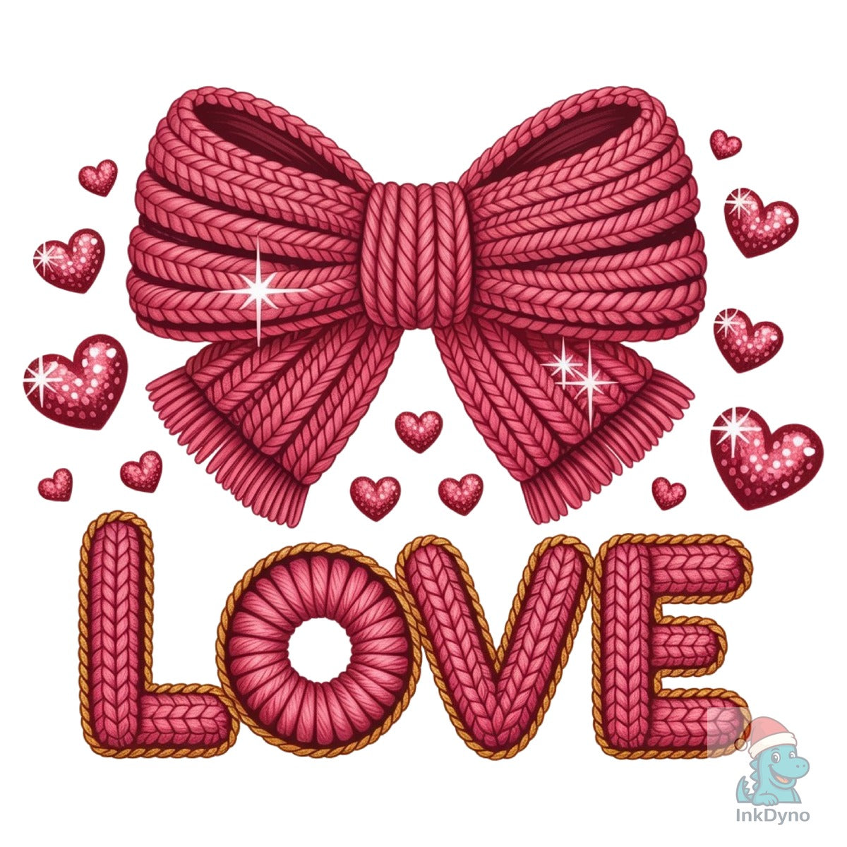 Love Crochet Coquette Valentine's Daypng
