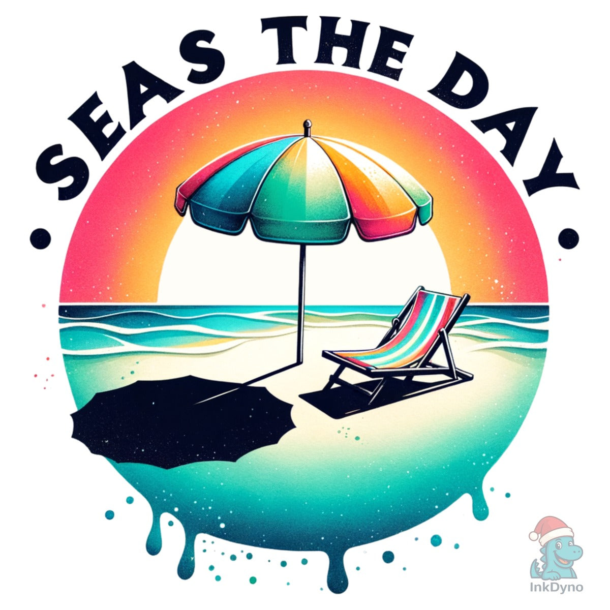 Retro Beach Seas the Day