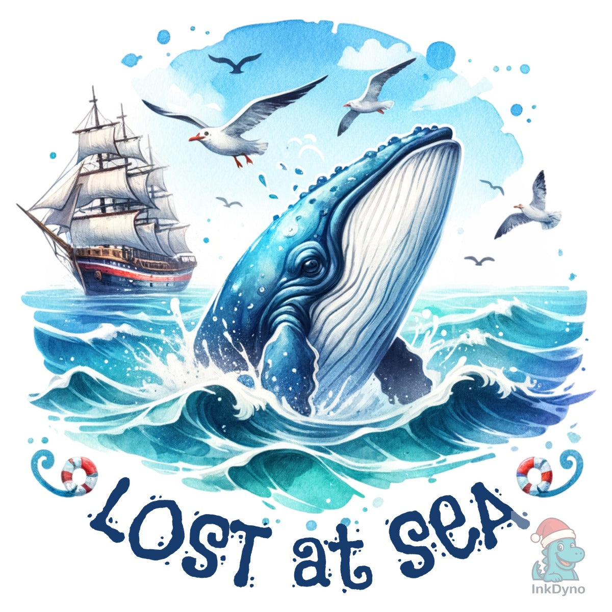Lost at Sea Ocean Whale