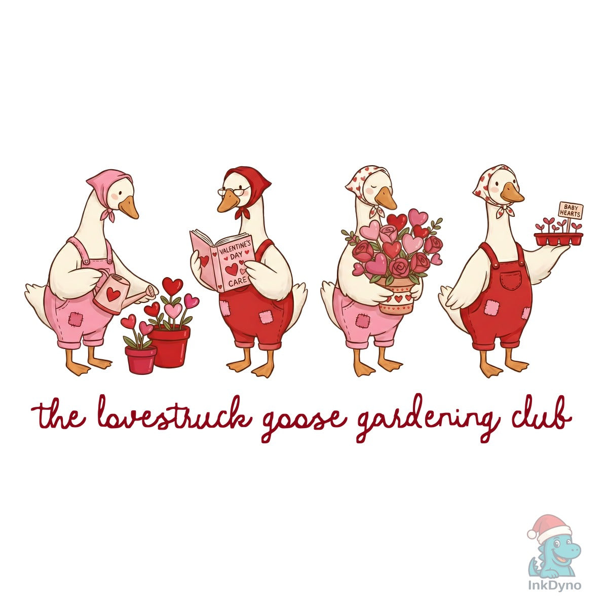 Valentines Day Gardening Plant Goose