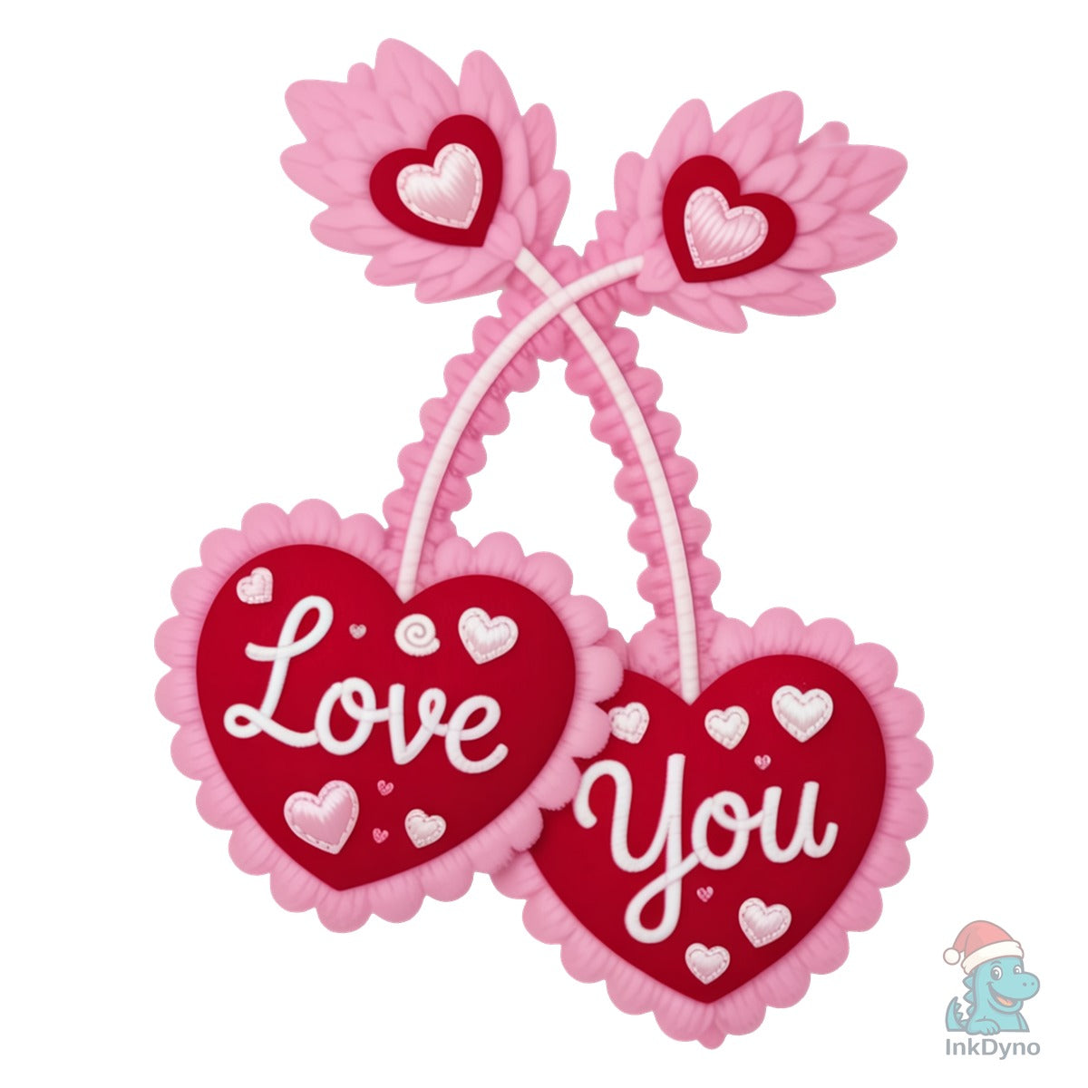 Faux Yarn Valentines Latch Hook