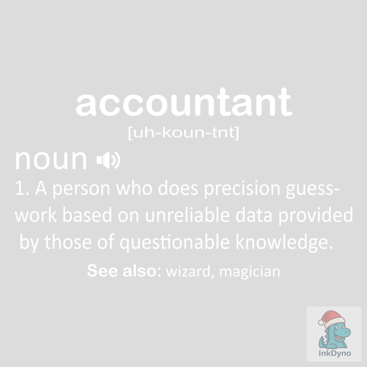 Funny Accountant Humor Noun Defination
