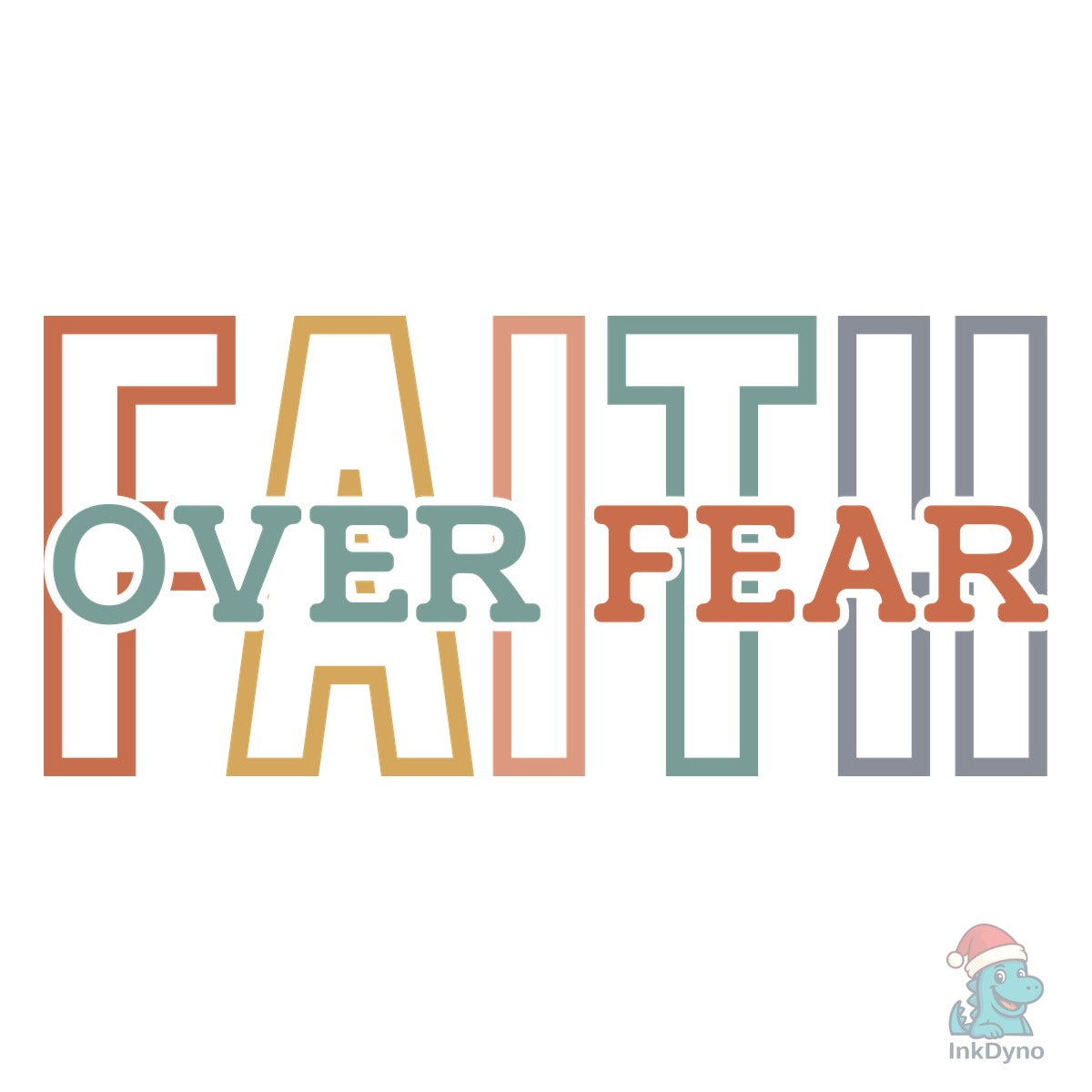 Faith over Fear Christian Vintage