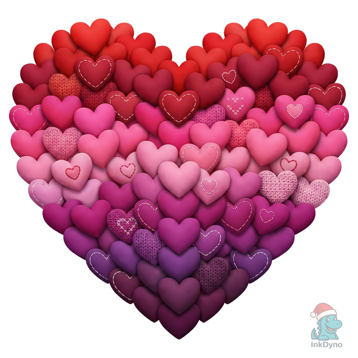 Faux Yarn Valentine's Day Heart