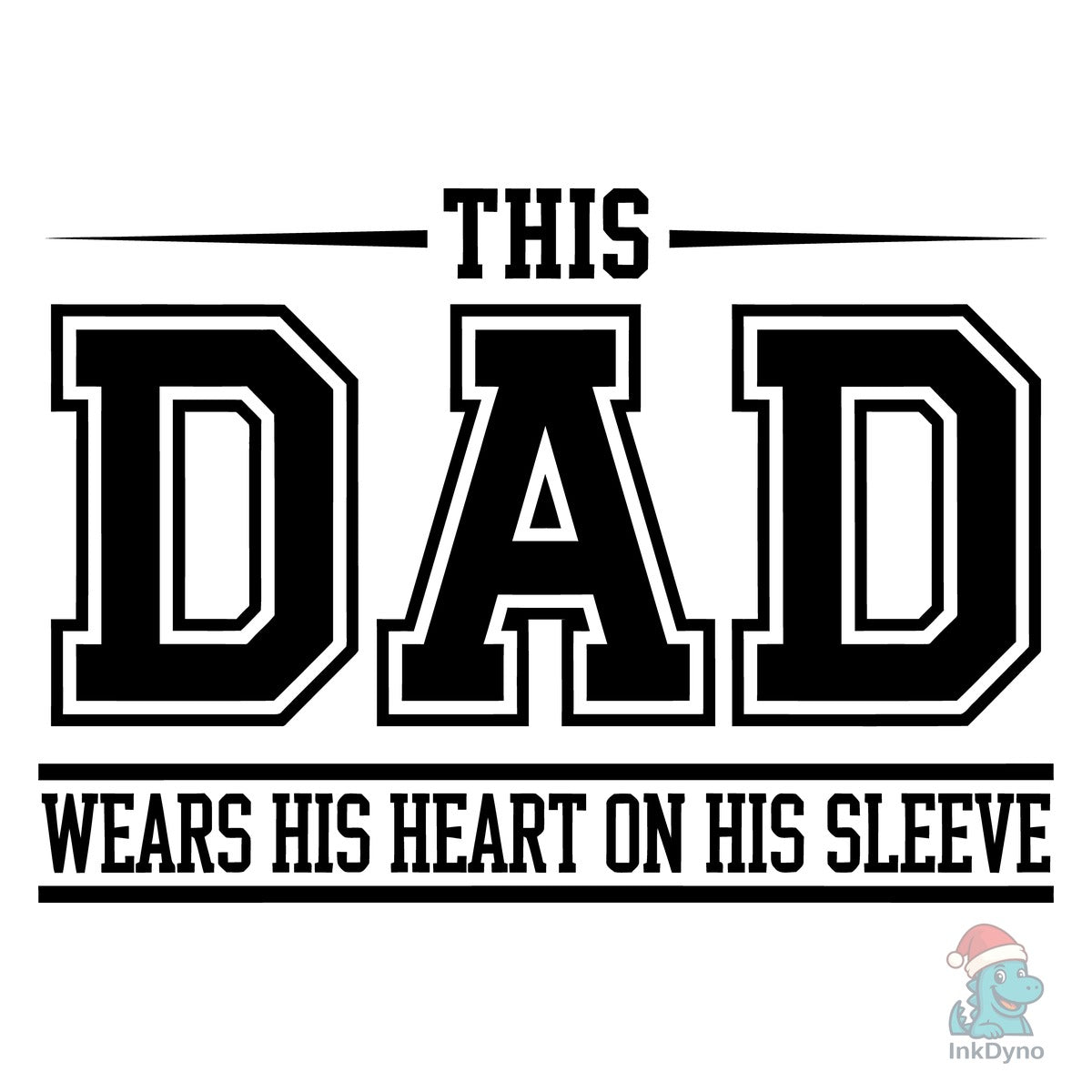 This Dad Heart Sleeve Design