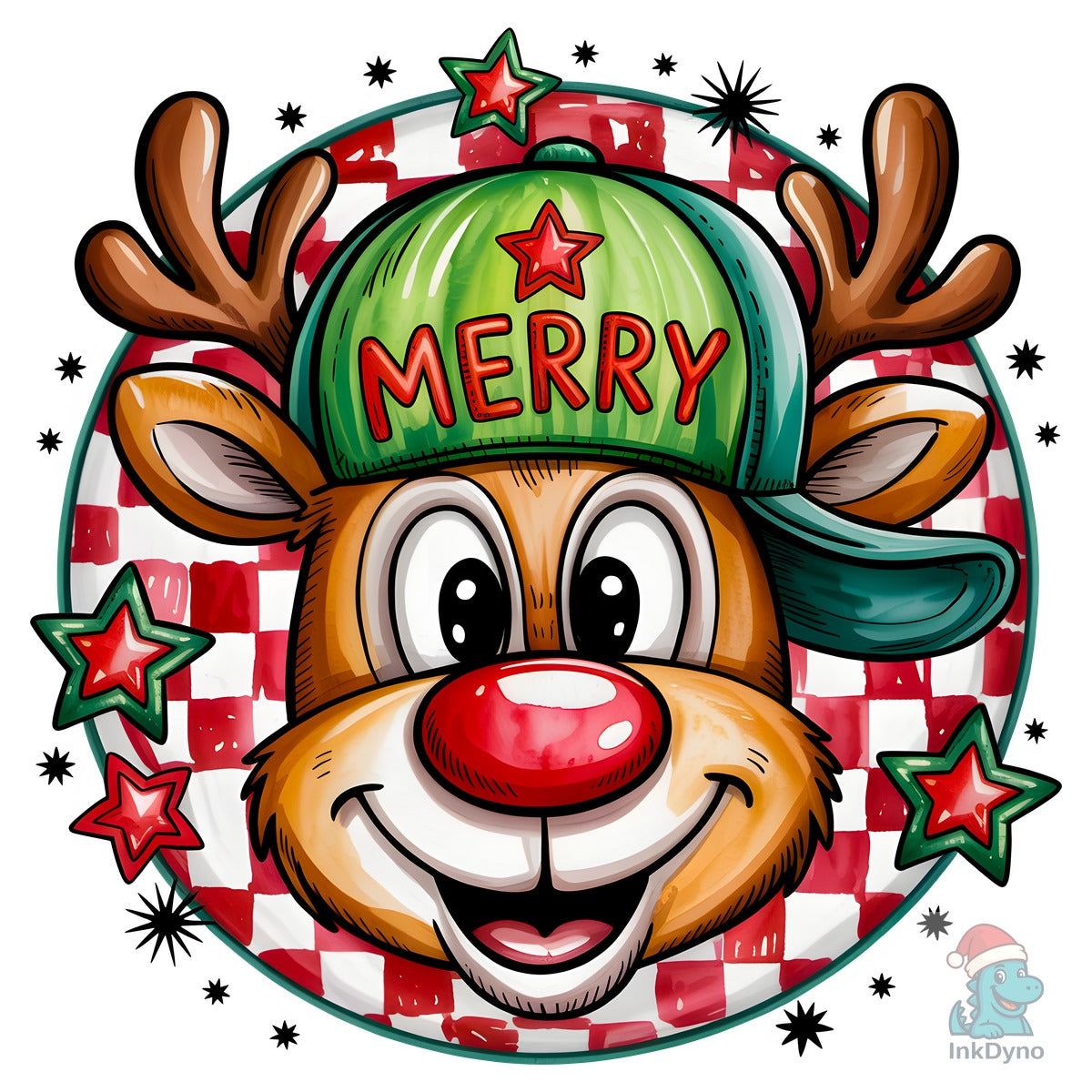 Boy Reindeer Hat Cap Merry Christmas