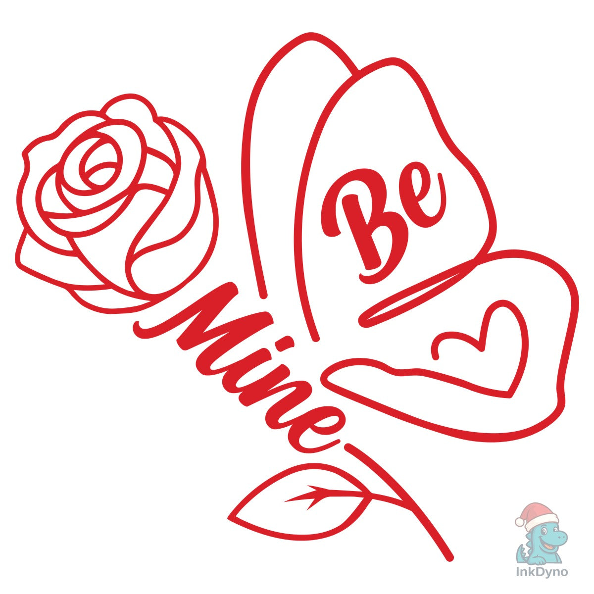 Be Mine Butterfly Valentine Rose