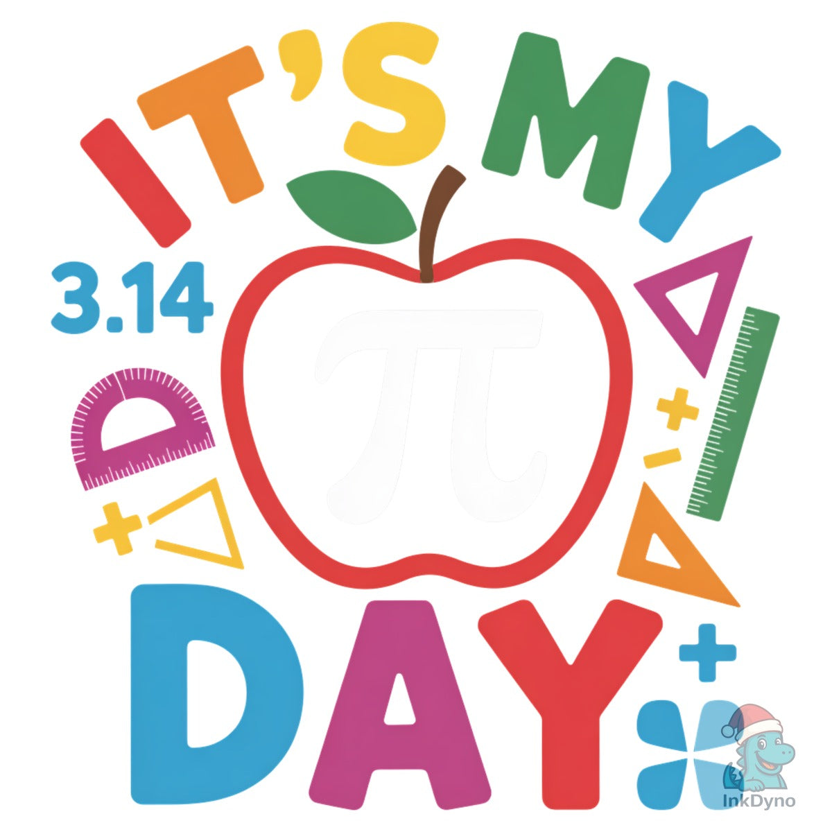 Pi Day Teacher Apple Sublimation