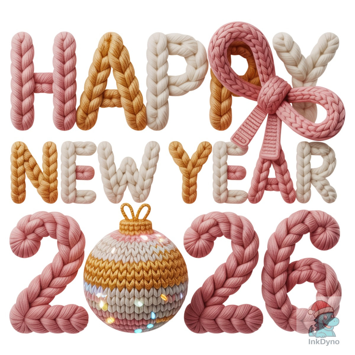 Crochet Yarn Happy New Year 2026