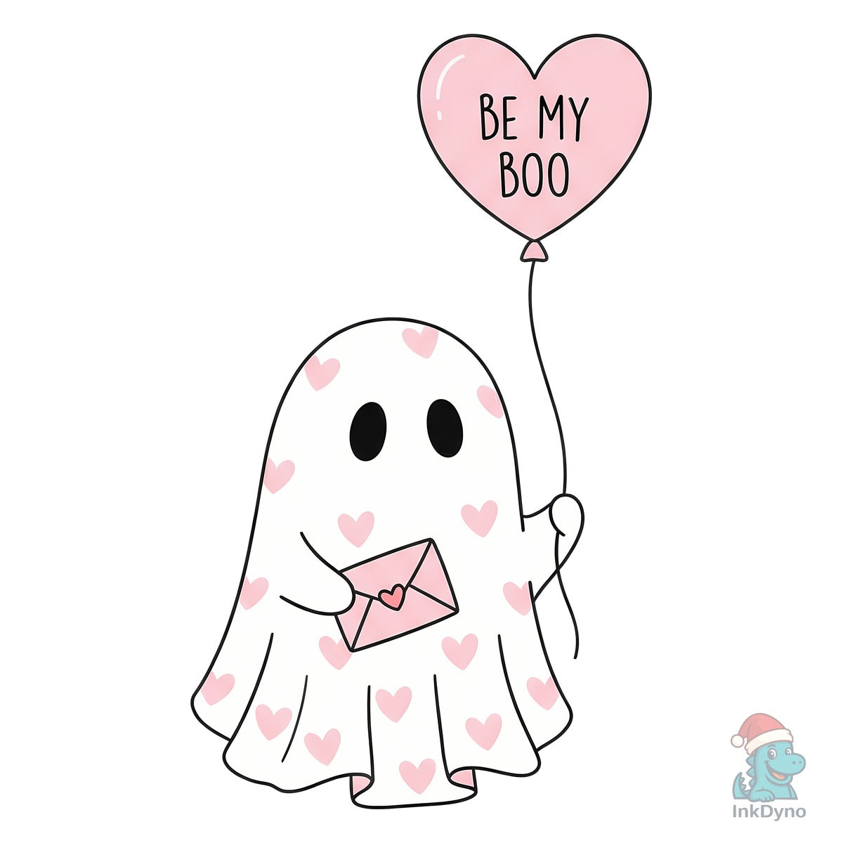 Bee My Boo Cute Ghost Valentine