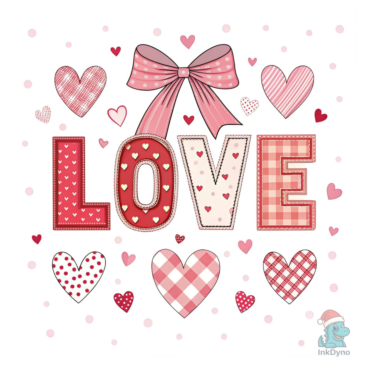 Lace Love Coquette Bow Preppy Heart